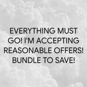 All reasonable offers accepted! Bundle and save!!